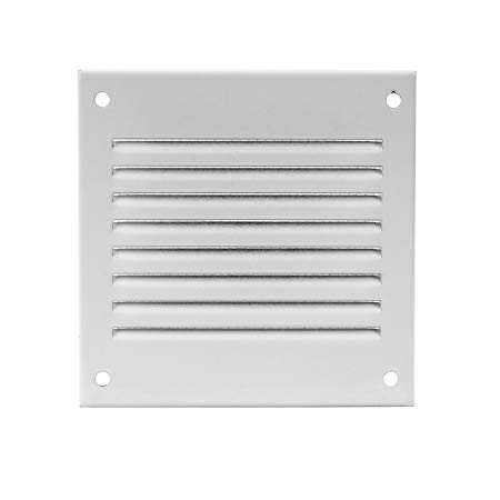 Air Vent Cover Steel Return Air Grilles - for Ceiling and Sidewall - HVAC - with Insect Protection Screen 4x4 inch White