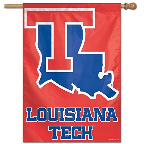 WinCraft NCAA Louisiana Tech University 76908091 Vertical Flag 27 x 37 Black