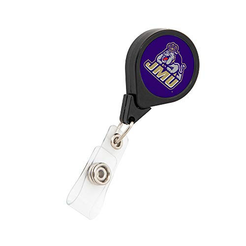James Madison University JMU Dukes NCAA Retractable Badge Holder Ticket Clip Reel ID