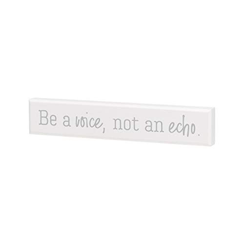 Collins Painting Be a Voice Not an Echo Wooden Shelf Sitter