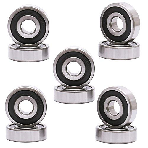 FKG 6200-2RS 10x30x9mm Deep Groove Ball Bearing Double Rubber Seal Bearings Pre-Lubricated 10 Pcs FKG 6200-2RS 10x30x9mm Deep Groove Ball Bearing Double Rubber Seal Bearings Pre-Lubricated 10 Pcs