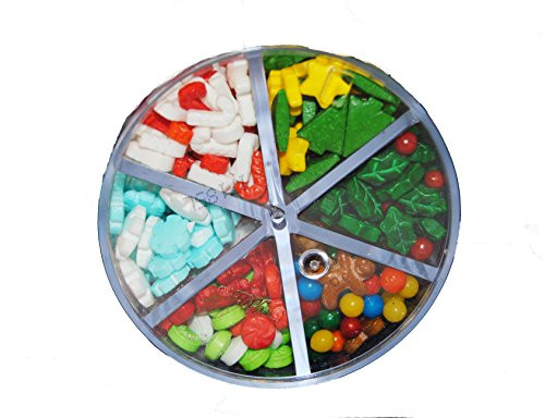 Food Items Sprinkle 6 Cell Mix Xmas Christmas Shapes