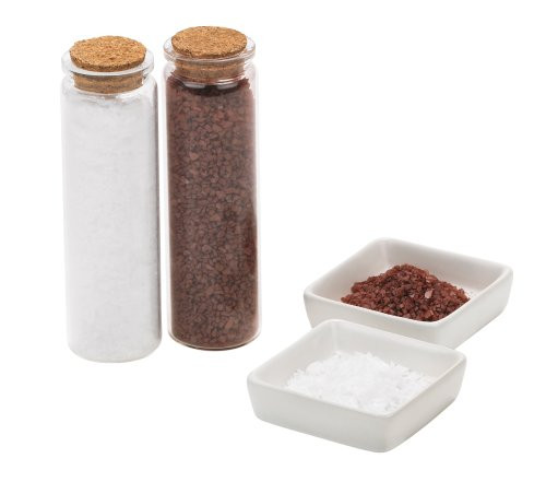 Trudeau Specialty Salts with 2 Pinch Bowls Set of 2