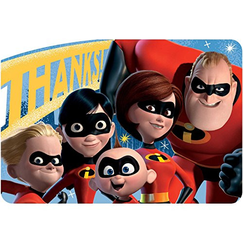 Incredibles 2 Thank You Notes 8 Count
