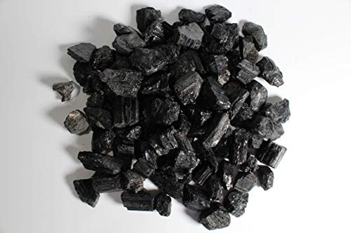 MINERALUNIVERSE 12 lb Rough Black Tourmaline Crystals - Raw Natural Black Tourmaline Stones Bulk Healing Crystals - Crystal Healing - Cabbing Cutting Lapidary Tumbling and Polishing
