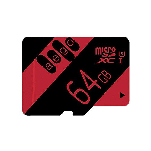 AEGO 64GB MicroSD Card U3 Micro SDXC Memory Card for Dash Cam Nintendo Gopro with Adapter - U3 64GB