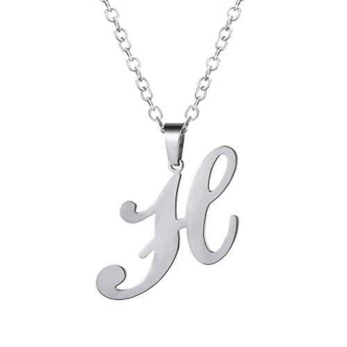 PROSTEEL Stainless Steel Necklace Chains for Men with Pendant H Letter Necklace PROSTEEL Stainless Steel Necklace Chains for Men with Pendant H Letter Necklace
