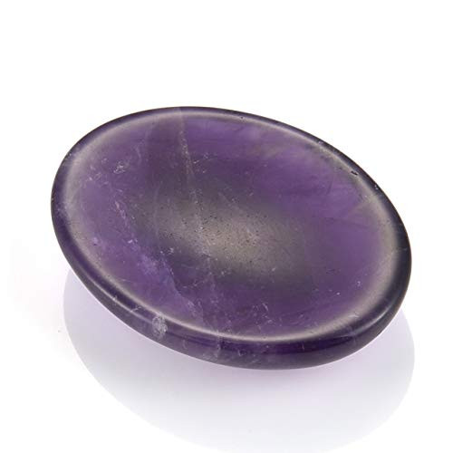 Sunligoo Healing Amethyst Crystal Thumb Worry Stone Oval Pocket Palm Gemstones for Anxiety Therapy Geometry Chakra Reiki Balancing Sunligoo Healing Amethyst Crystal Thumb Worry Stone Oval Pocket Palm Gemstones for Anxiety Therapy Geometry Chakra Reiki Balancing