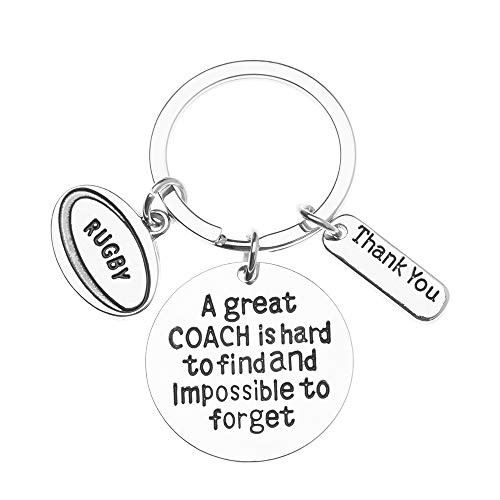 Sportybella Rugby Coach Keychain Rugby Coach Gifts Great Coach is Hard to Find But Impossible to Forget Keychain Sportybella Rugby Coach Keychain Rugby Coach Gifts Great Coach is Hard to Find But Impossible to Forget Keychain