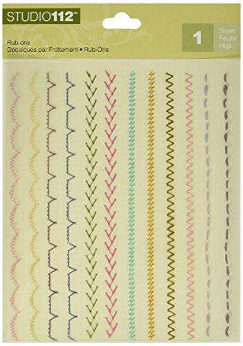 K&Company Stitches Rub-On w/Gems