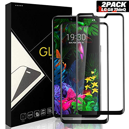 Yersan LG G8 ThinQ Screen Protector Glass 2 Pack 9H Hardness Anti-Scratch Full Coverage Case Friendly Bubble-Free HD Clear Tempered Glass Screen Protector Film for LG G8 ThinQ Yersan LG G8 ThinQ Screen Protector Glass 2 Pack 9H Hardness Anti-Scratch Full Coverage Case Friendly Bubble-Free HD Clear Tempered Glass Screen Protector Film for LG G8 ThinQ