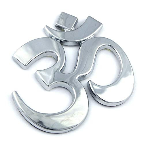 Aum Om car Chrome Emblem auto Bike 3D Badge Chrome Decal Yoga 2_5