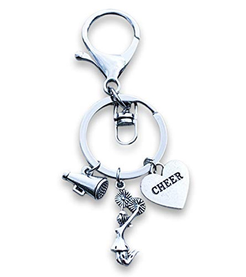 Sportybella Cheer Zipper Pull Keychain- Girls Cheerleading Key Chain Cheerleader Charm Keychain Cheer Jewelry for Cheerleaders   Cheer Teams Sportybella Cheer Zipper Pull Keychain- Girls Cheerleading Key Chain Cheerleader Charm Keychain Cheer Jewelry for Cheerleaders   Cheer Teams