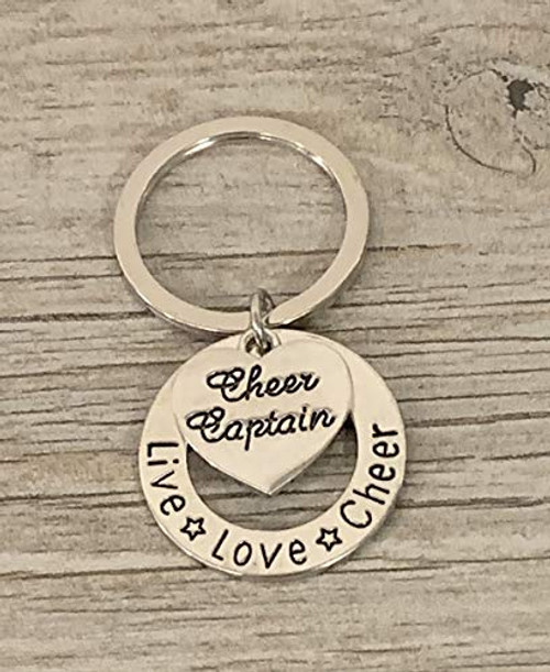 Sportybella Cheer Captain Keychain- Girls Cheerleading Megaphone Key Chain Cheerleader Charm Keychain Cheer Jewelry for Cheerleader Captains Sportybella Cheer Captain Keychain- Girls Cheerleading Megaphone Key Chain Cheerleader Charm Keychain Cheer Jewelry for Cheerleader Captains