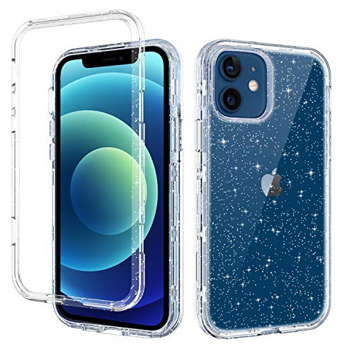 YINLAI Compatible with iPhone 12iPhone 12 Pro Case Crystal Clear Glitter Bling Three Layer Hybrid Cover Soft Bumper Shockproof Protective Phone Case for iPhone 12iPhone 12 Pro 6_1 inchTransparent YINLAI Compatible with iPhone 12iPhone 12 Pro Case Crystal Clear Glitter Bling Three Layer Hybrid Cover Soft Bumper Shockproof Protective Phone Case for iPhone 12iPhone 12 Pro 6_1 inchTransparent