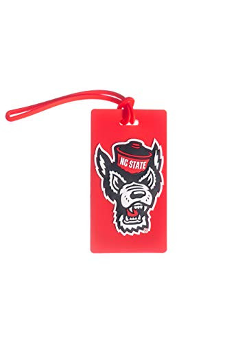 North Carolina State Wolfpack NCAA PVC Wolf Head Luggage TAG