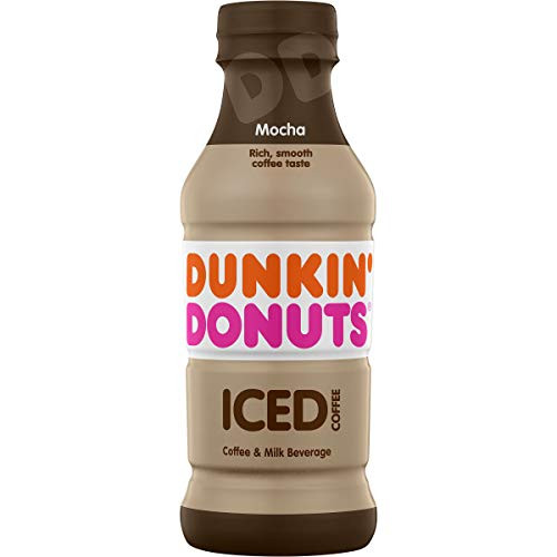 Dunkin Donuts Mocha Iced Coffee Bottle 13_7 fl oz