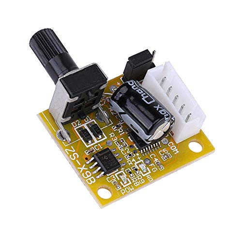 WSDMAVIS 1 Pcs BLDC 3-Phase DC Brushless Motor Speed Controller 5V-12V 15W Sensorless Motor Driver Speed Regulator Controller with Knob