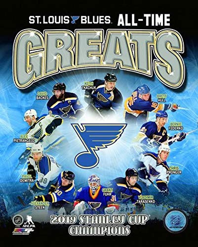 St_ Louis Blues All Time Greats Composite Photo Size 8 x 10