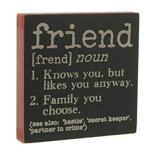 The Bridge Collection Friend Definition Wood Box Sign