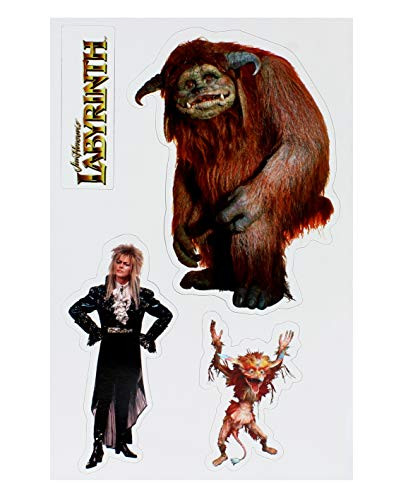 Toy Vault Labyrinth Magnet Set Featuring Ludo Firey and David Bowie as Jareth The Goblin King 4-Magnet Set from Jim Hensons Labyrinth Movie