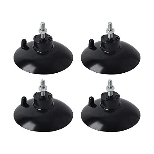 HSTECH 4 Pcs Black French Fry Suction Cup Feet Compatible with Industrial Commercial French Fry Cutter