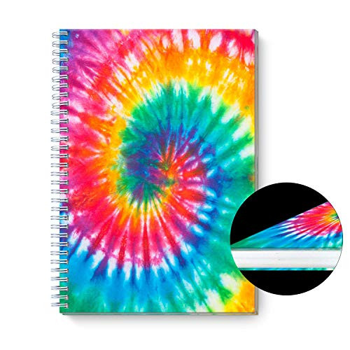 Tie Dye Circle - A5 Clothed Spiral Notebook - Ruled NotebookJournal - Lined Journal - 5_83 X 8_35 Hardcover Books - College Ruled Spiral NotebookJournal - Coated Paper Cover Notebook