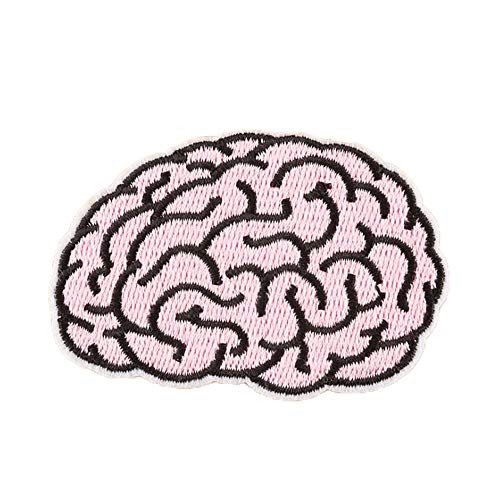 2 Pcs Brain Patch Iron On Sew On Embroidered Patch Applique Patch Cool Patches for Men Women Boys Girls Kids
