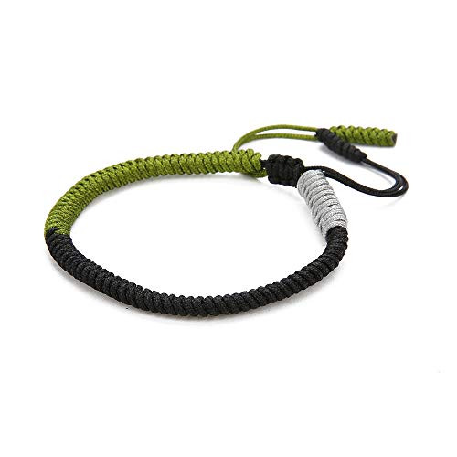 BALIBALI Woven Bracelet Hand-Knitted Woven Bracelet Hand-Knitted Lucky Rope Bracelet Tibetan Buddhist Traditional Wristbands Wrist Cuff Bracelets Adjustable Green BALIBALI Woven Bracelet Hand-Knitted Woven Bracelet Hand-Knitted Lucky Rope Bracelet Tibetan Buddhist Traditional Wristbands Wrist Cuff Bracelets Adjustable Green
