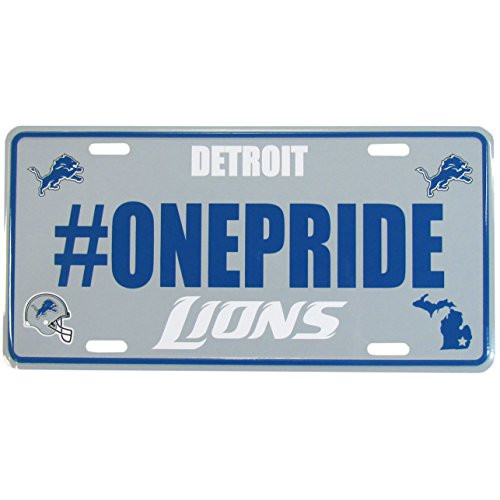 NFL Detroit Lions Hashtag License Plate