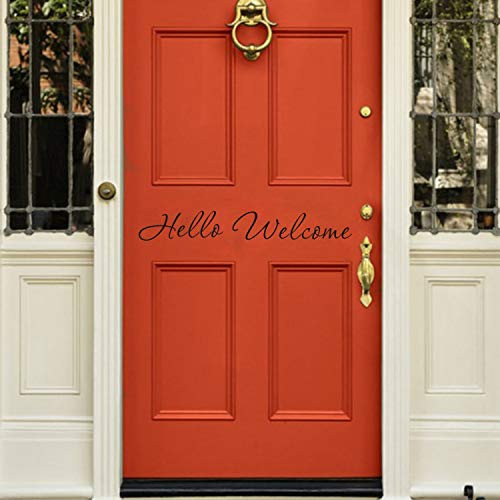 LUCKKYY Hello Welcome Home Vinyl Wall Decals Quotes Sayings Words Art Decor Lettering Vinyl Wall Art Black LUCKKYY Hello Welcome Home Vinyl Wall Decals Quotes Sayings Words Art Decor Lettering Vinyl Wall Art Black