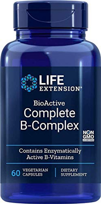 Life Extension Complete B-Complex Vegetarian Capsules 60 Count