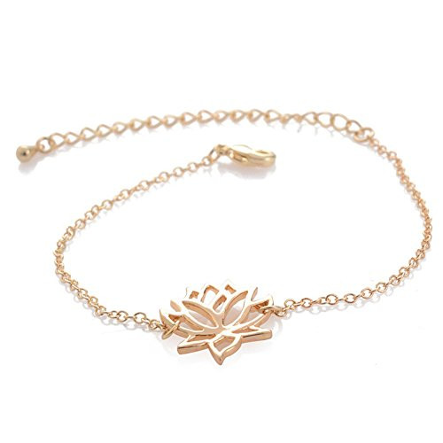 choice of all Gold Silver Lotus Flower Pendant Necklace for Women Lotus Jewelry for Mothers Gifts HGold Bracelet choice of all Gold Silver Lotus Flower Pendant Necklace for Women Lotus Jewelry for Mothers Gifts HGold Bracelet