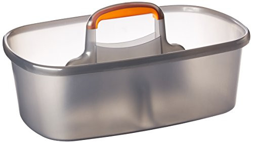 Casabella Rectangular Storage Caddy, Graphite, 4 gallons - 62441