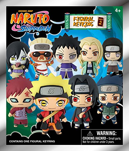 Viz Media 70510 Naruto Series 2-3D Foam Key Ring in Blind Bag Collectible Keyrings, Multicolor