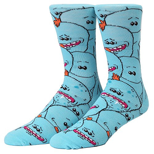 Rick and Morty Meeseeks Allover Adult Crew Socks
