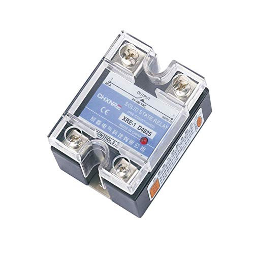 XLY Output Single Phase SSR Solid State Relay XRE-4825DA 3-32V DC to 24-480V AC 25A