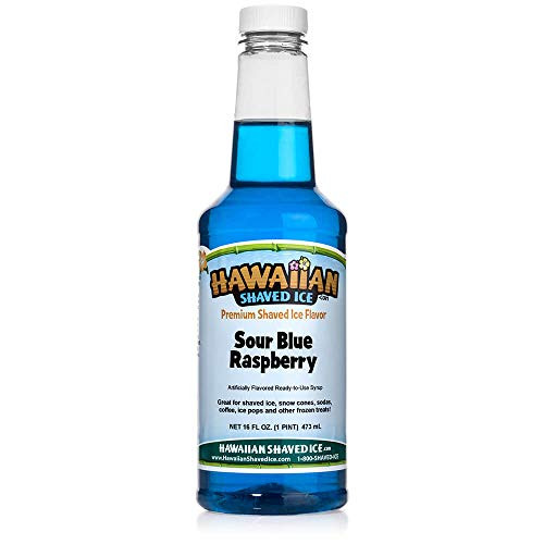 Hawaiian Shaved Ice Syrup Sour Blue Raspberry