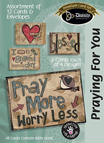 Divinity Boutique Greeting Card Assortment: Praying for You, Pray More (22417N)