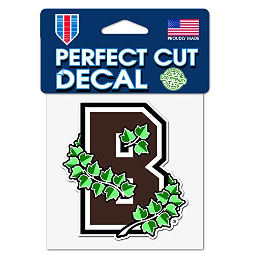 WinCraftt Brown University B Bears 4x4 Inch Perfect Cut Decal