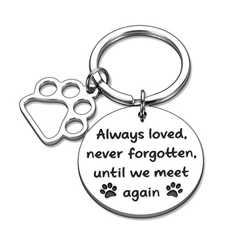 Eunigem Pet Loss Gifts Dog Cat Memorial Keychain Dog Sympathy Remembrance Gifts for Dog Owner Jewelry Keychains with Pawprint Eunigem Pet Loss Gifts Dog Cat Memorial Keychain Dog Sympathy Remembrance Gifts for Dog Owner Jewelry Keychains with Pawprint