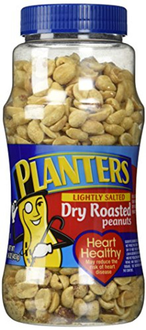 Planters Dry Roasted Peanuts Lightly Salted 16 oz Planters Dry Roasted Peanuts Lightly Salted 16 oz