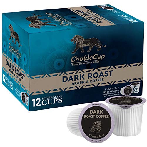 ChaldoCup Dark Roast Coffee 12ct_ Recyclable Single Serve Robust Dark Roast Coffee Pods 100 Arabica Coffee California Roasted Dark Roast K Cups Compatible ChaldoCup Dark Roast Coffee 12ct_ Recyclable Single Serve Robust Dark Roast Coffee Pods 100 Arabica Coffee California Roasted Dark Roast K Cups Compatible