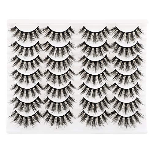Ruairie False Eyelashes 14 Pairs Fake Eyelashes Fluffy Volume Natural False Lashes Strip