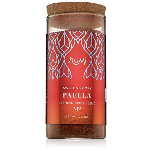 Rumi Spice Afghan Saffron Blend Handpicked Highest Rated World-wide Sweet Smoky Seasoning for Entrees   Desserts Taste of Luxury Glass BPA Free Jar Paella 2_5 oz