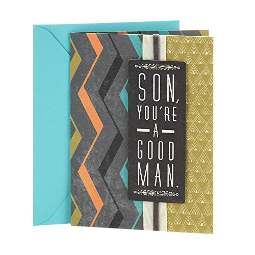 Hallmark Birthday Greeting Card to Son (Zigzag Pattern)