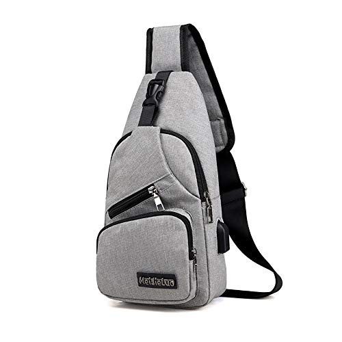 Sling Bag for Men Crossbody Backpack for Women Crossbody Bags for Men Sling Backpack for Women Shoulder Bag for Men Gray