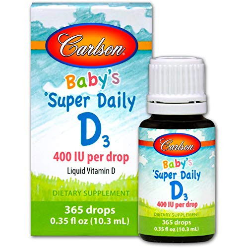 Carlson Labs Super Daily D3 for Baby 400IU Supplement 0_35 Fluid Ounce