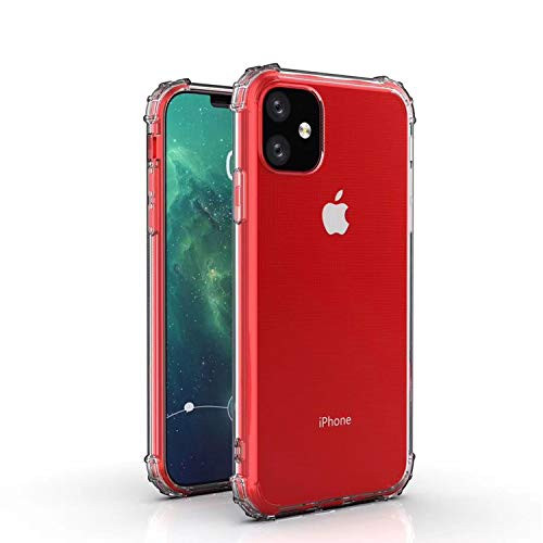 H U iPhone 11 Pro Compatible Clear Case 2019 Shockproof Clear Case with Soft TPU Bumper Cover Case for iPhone 11 Pro 5_8 inch