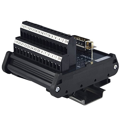 ASI 11102 Type IMHD26M Fixed Terminal Block DIN Rail Mounted Interface Module 26-pin High Density D-Sub Male 2_5 Amp
